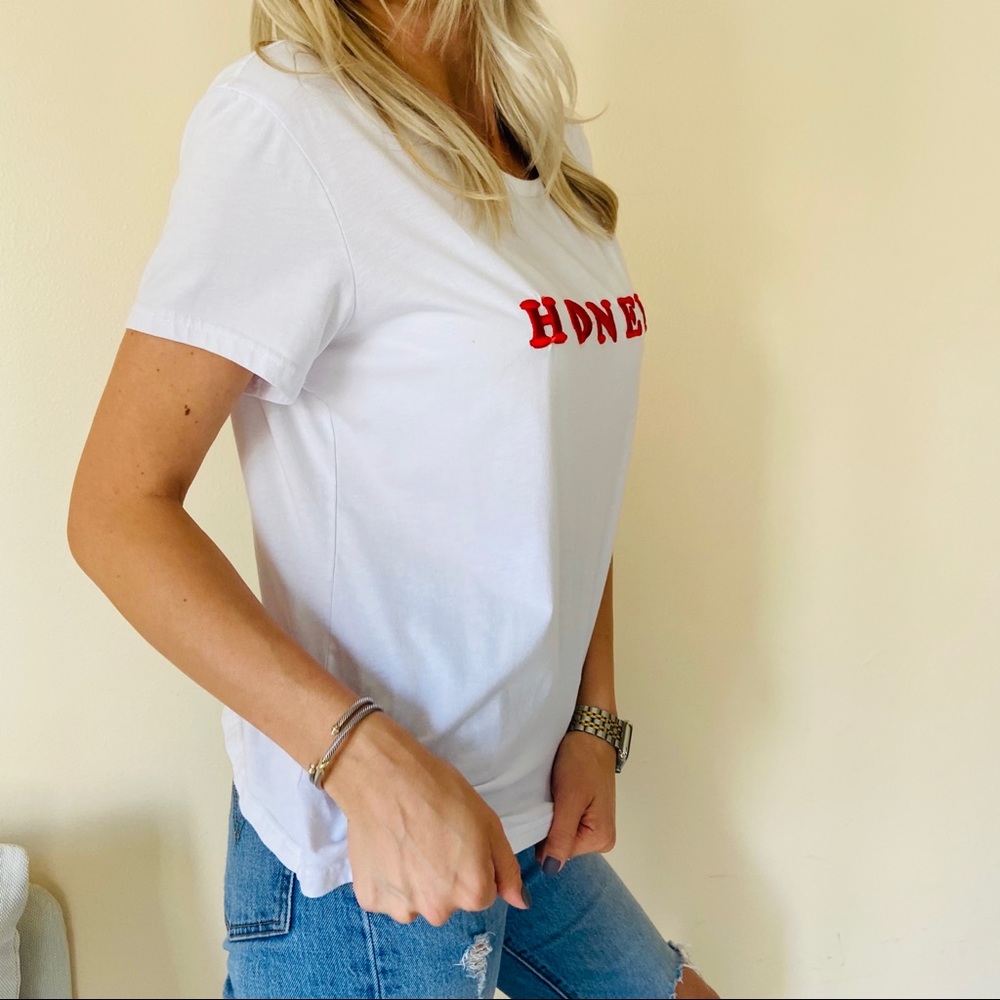 Paper heart honey graphic t-shirt top - Picture 4 of 7
